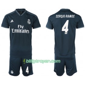 Billige Fotballdrakter Real Madrid SERGIO RAMOS 4 Barn Bortedraktsett 2018/19 Kortermet
